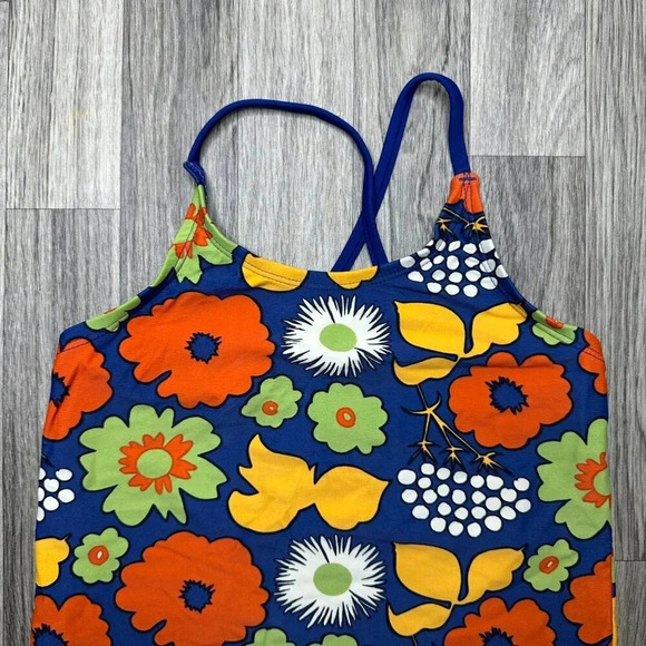 Marimekko X Target Girls Floral Colorful Tankini Swim Suit Top Size Large - Picture 2 of 6